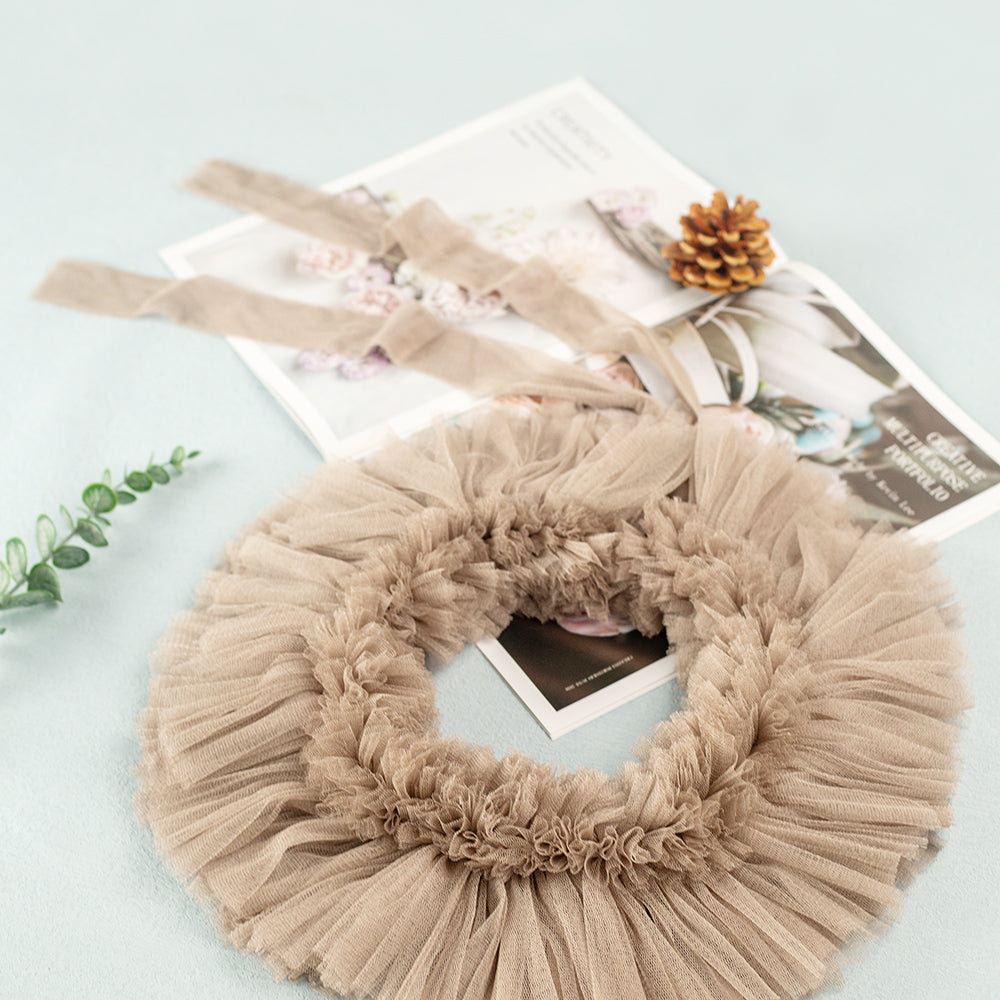 Catherine Osti NAOMI Collar with Silk Tulle Ruffles