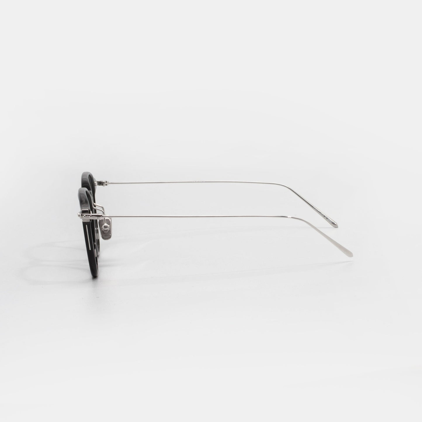 LINDA FARROW Square Black & White Gold Eyeglasses LF16A