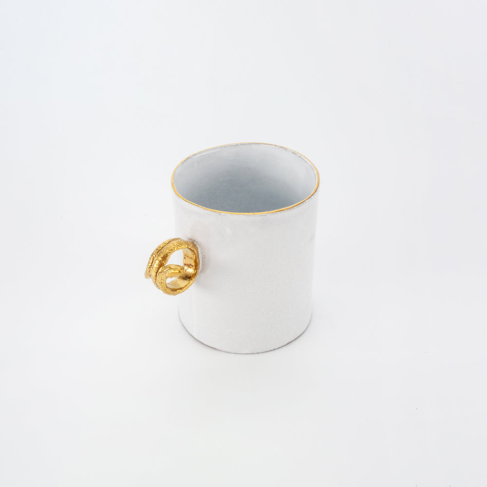 Astier de Villatte蛇环戒指杯TSSSRN390
