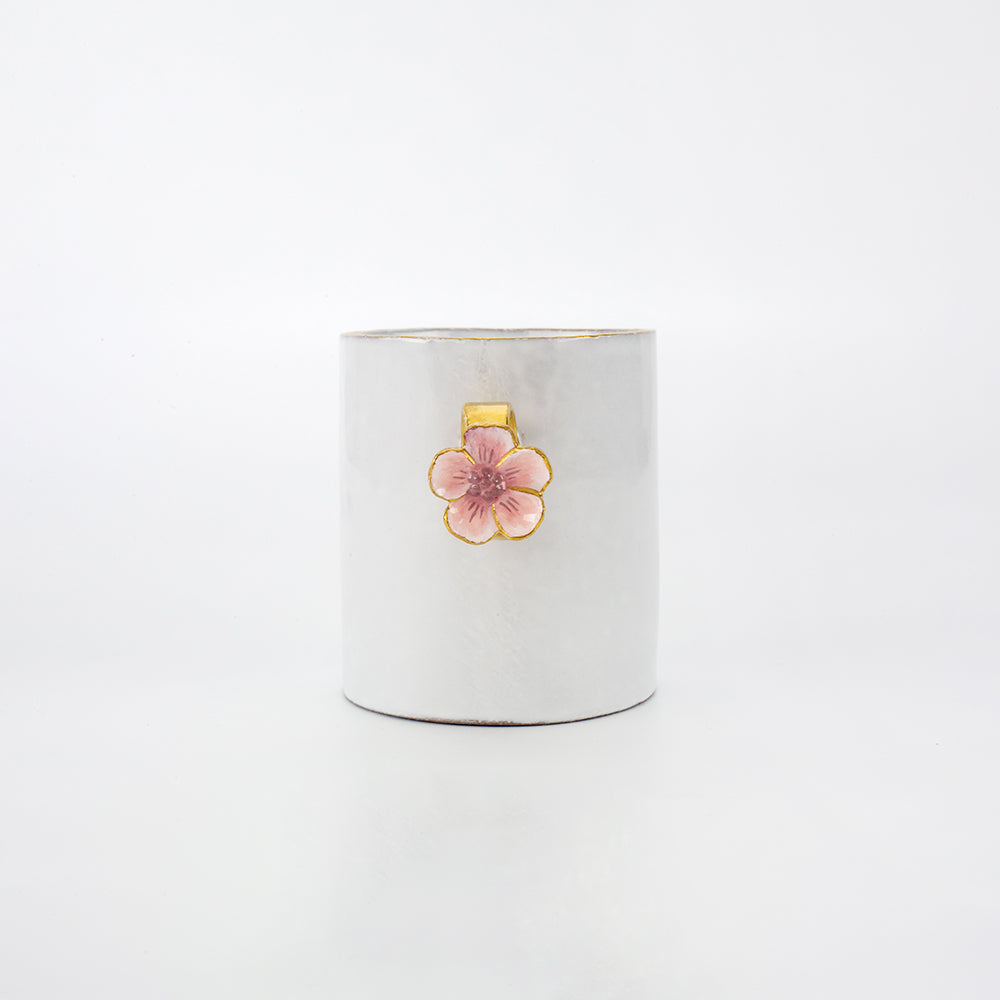 Astier de Villatte Pink Flower Ring Cup TSSSRN310