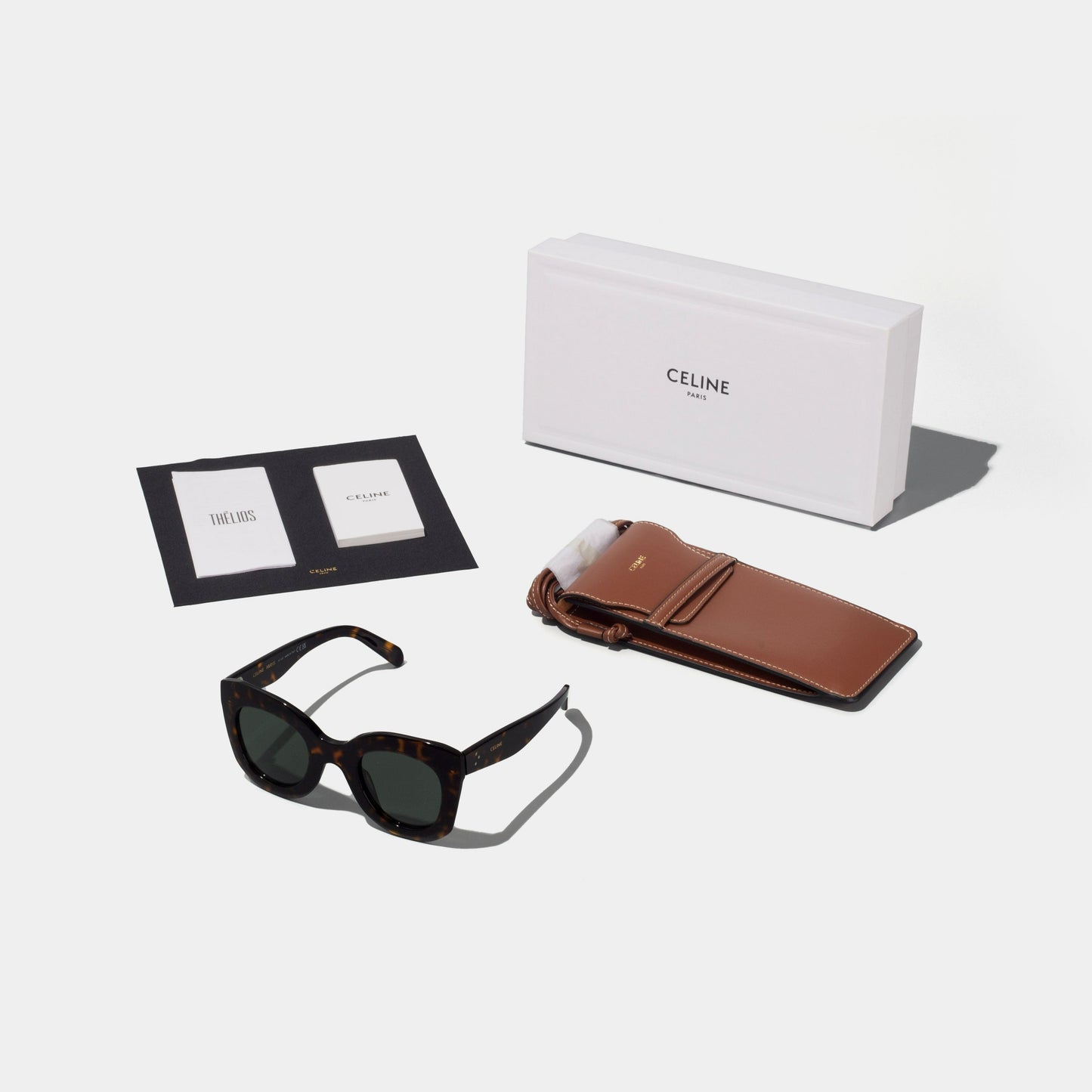 CELINE Butterfly Classic Dark Havana Sunglasses CL4005