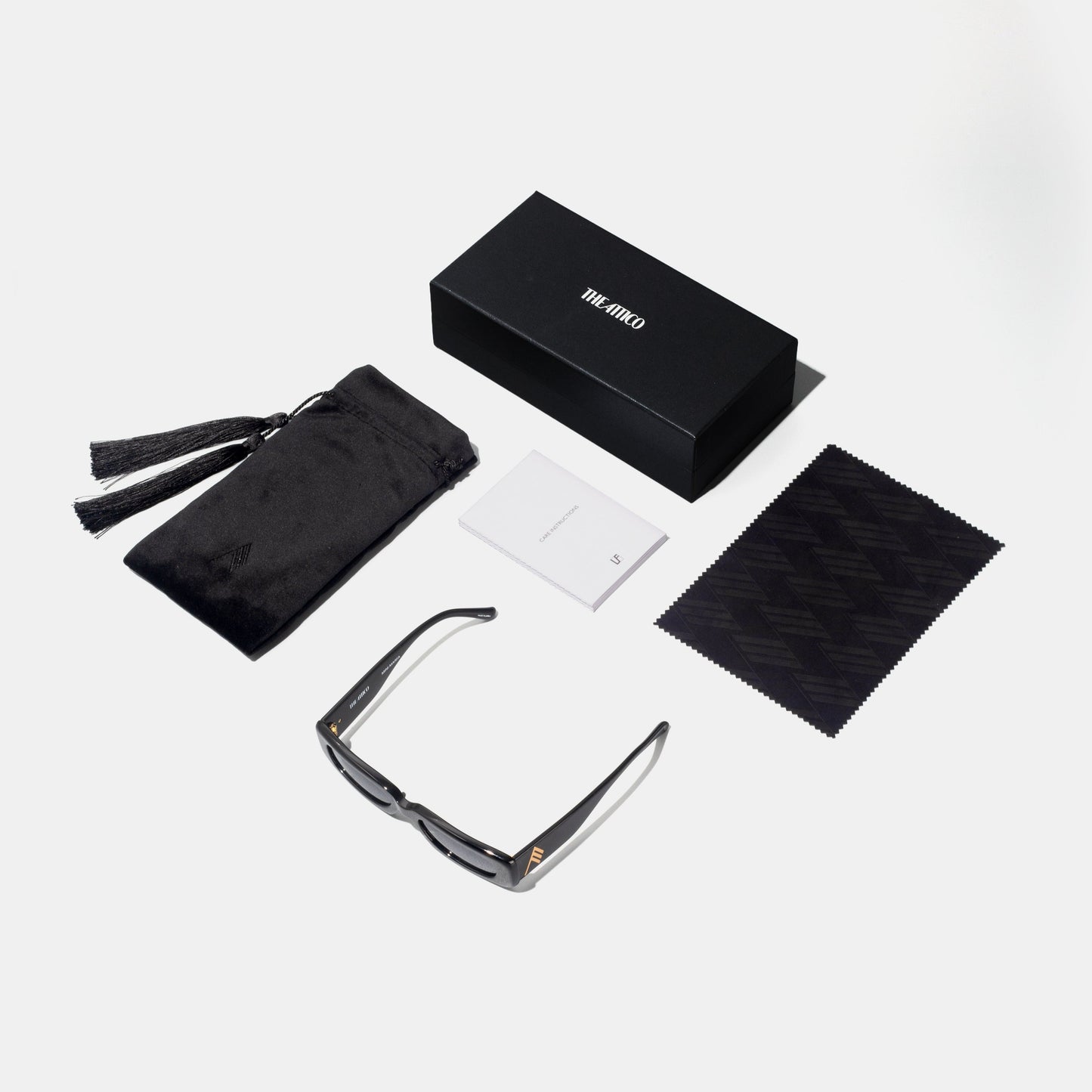 THE ATTICO x LINDA FARROW Mini Marfa黑色方形太阳眼镜ATTICO16