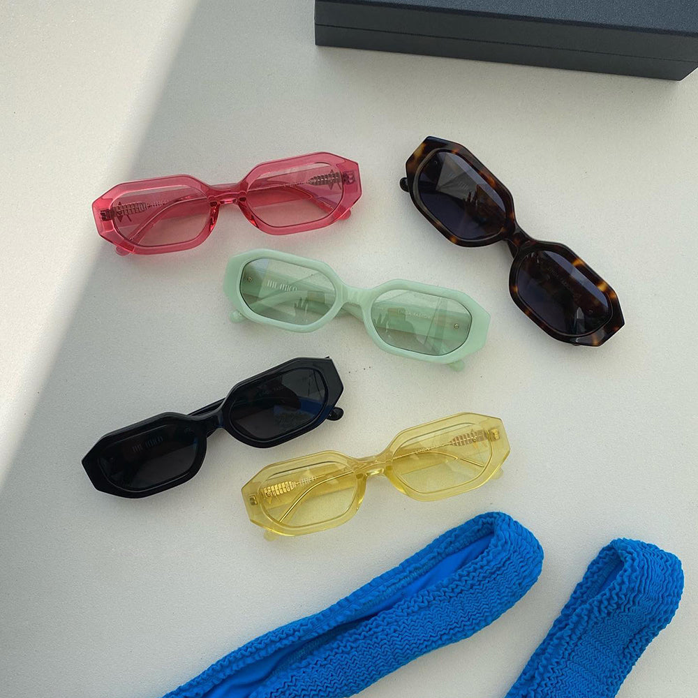 THE ATTICO x LINDA FARROW Irene黑色方形太阳眼镜ATTICO14