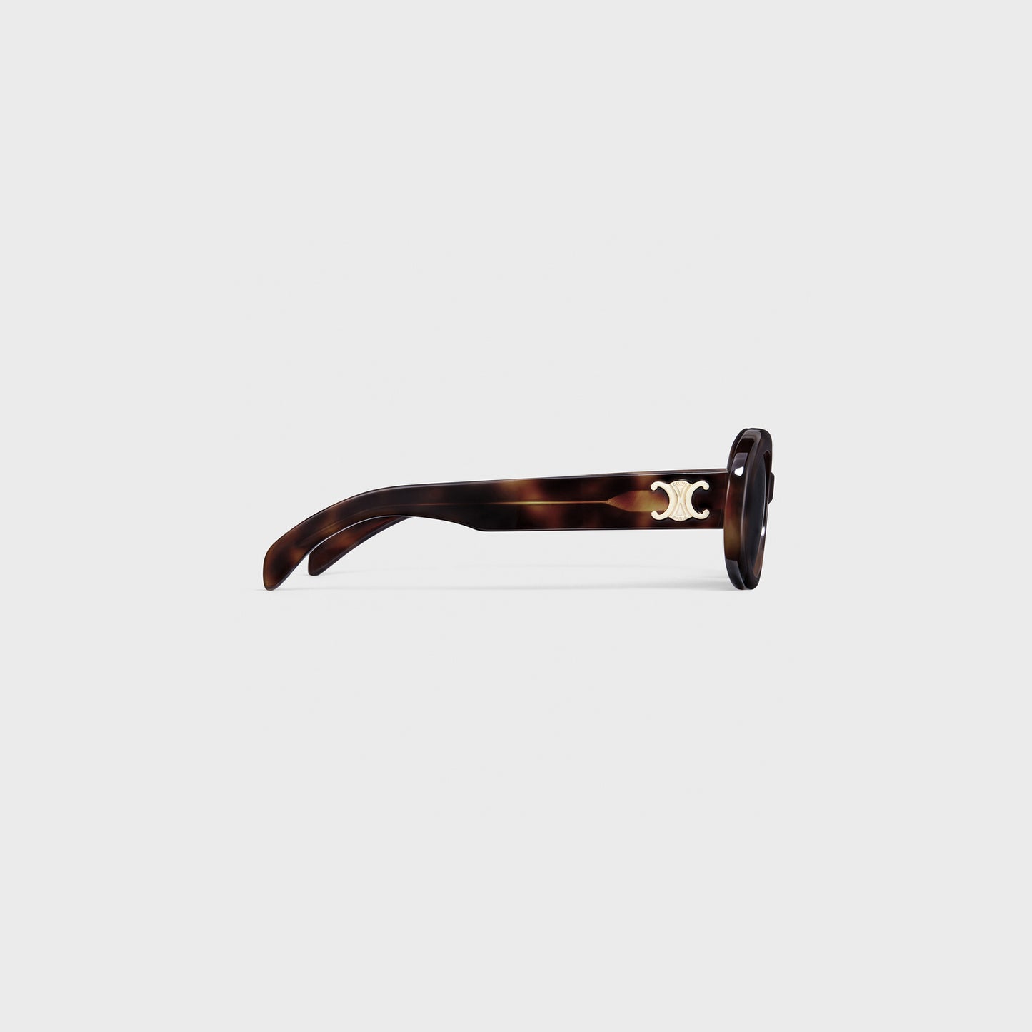 CELINE TRIOMPHE 01 Oval Blond Havana Sunglasses CL40194