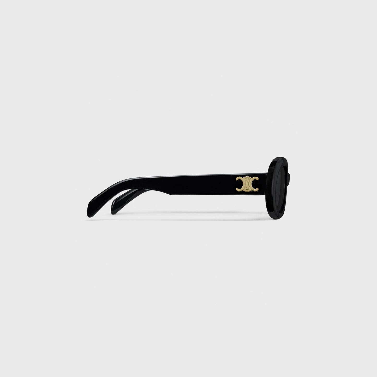 CELINE TRIOMPHE 01 Oval Black Sunglasses CL40194