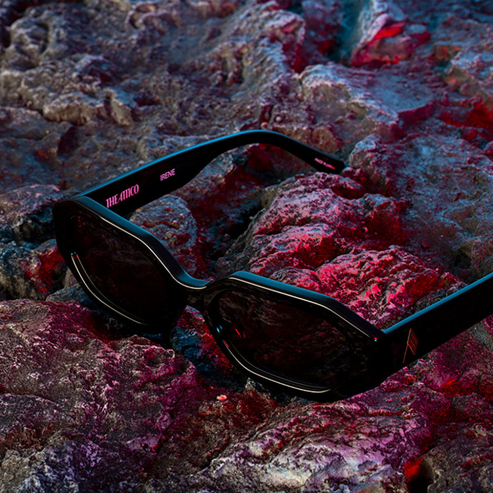 THE ATTICO x LINDA FARROW Irene Black Square Sunglasses ATTICO14