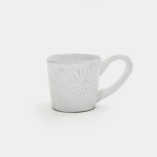 Astier de Villatte Fleurs Cup with Handle (Daisy & Sunflower) TSSFLR1