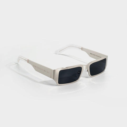 A BETTER FEELING POLLUX STEEL Rectangular Metal Sunglasses