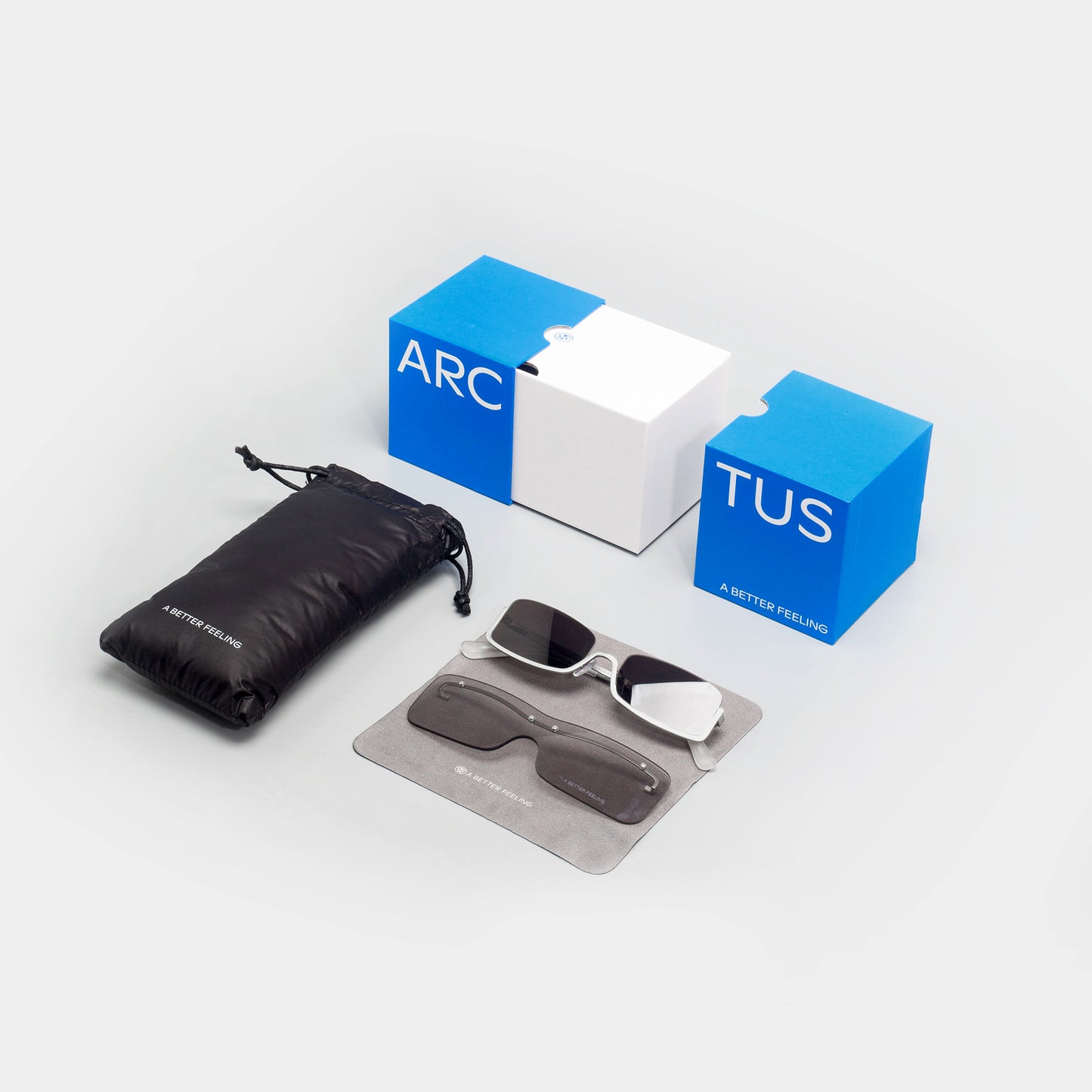 A BETTER FEELING ARCTUS SMOKE Dual Lens Removable Sunglasses