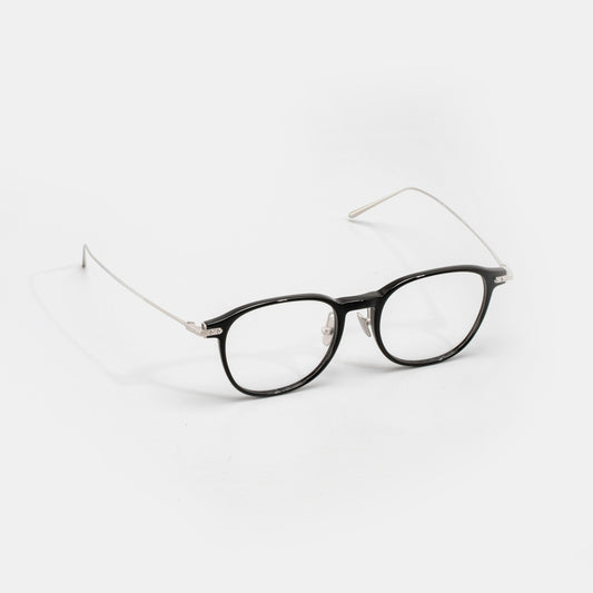 LINDA FARROW Square Black & White Gold Eyeglasses LF16A