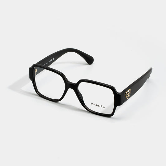 CHANEL Square Black Eyeglasses CH3438