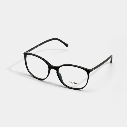 CHANEL Round Black Eyeglasses CH3282