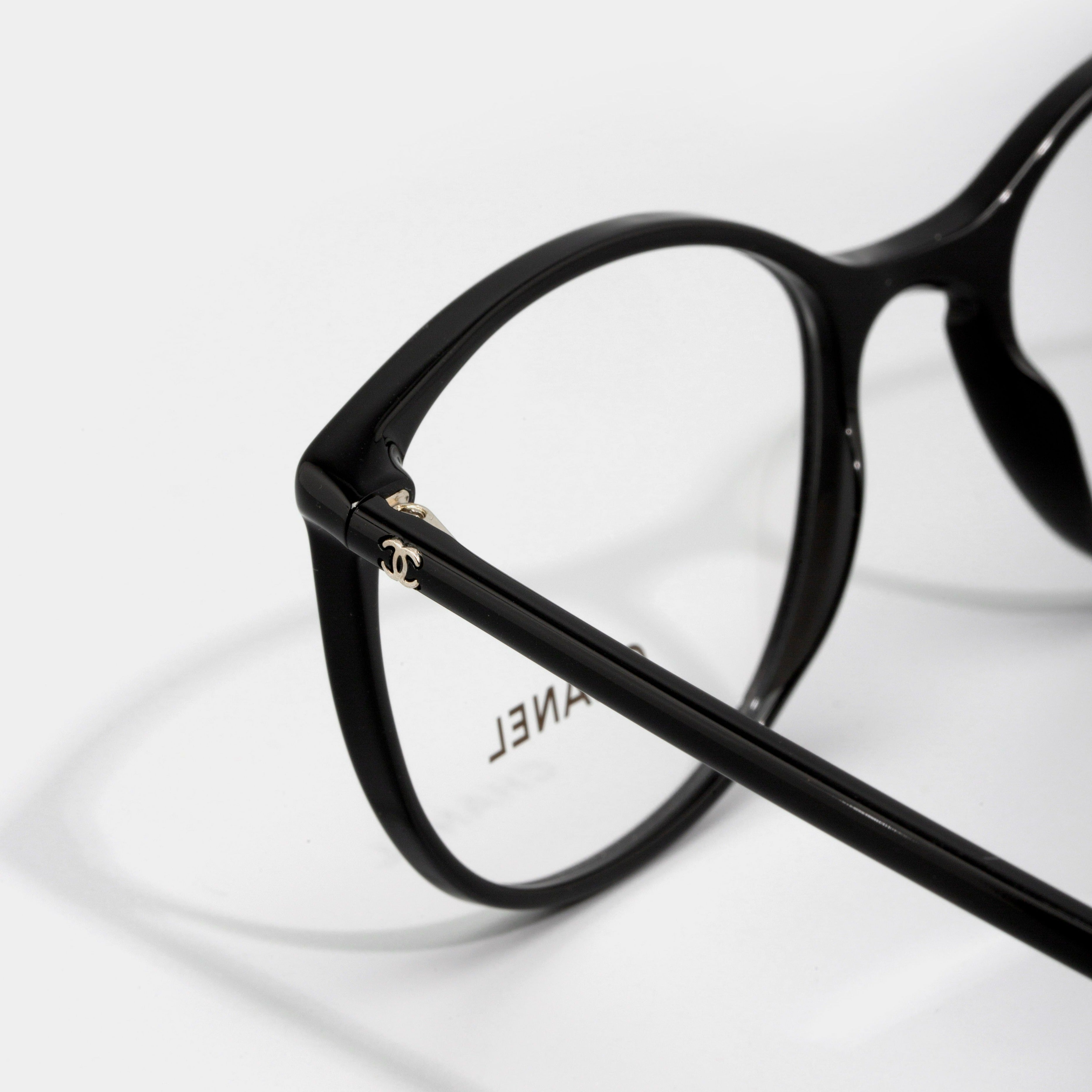 CHANEL Round Black Eyeglasses CH3282 – BLUYEL