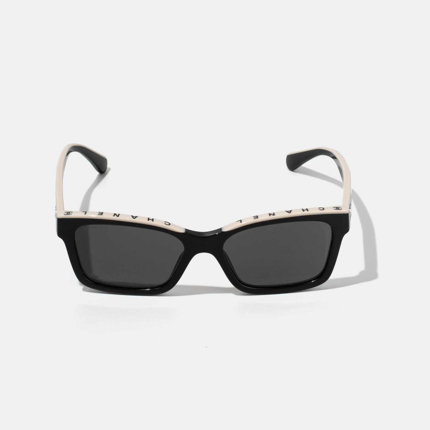 CHANEL Square Black & Beige Sunglasses CH5417