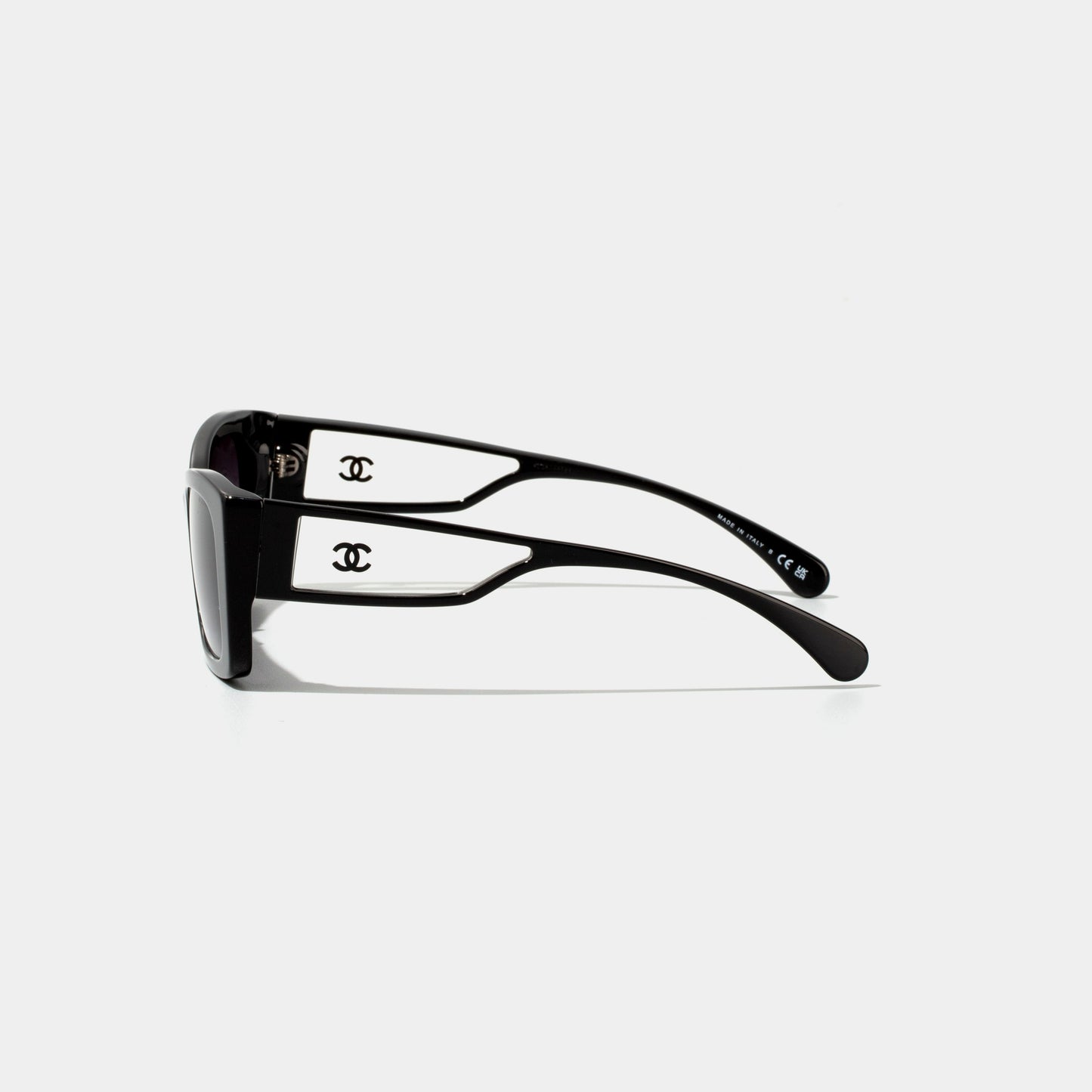 CHANEL Rectangle Black Sunglasses CH5430