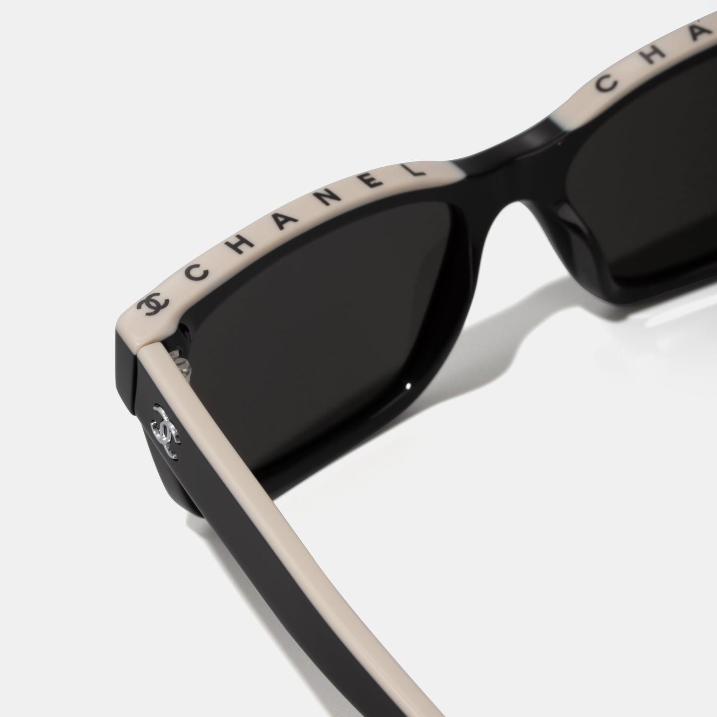 CHANEL Square Black & Beige Sunglasses CH5417