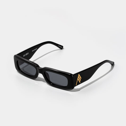 THE ATTICO x LINDA FARROW Mini Marfa Black Square Sunglasses ATTICO16