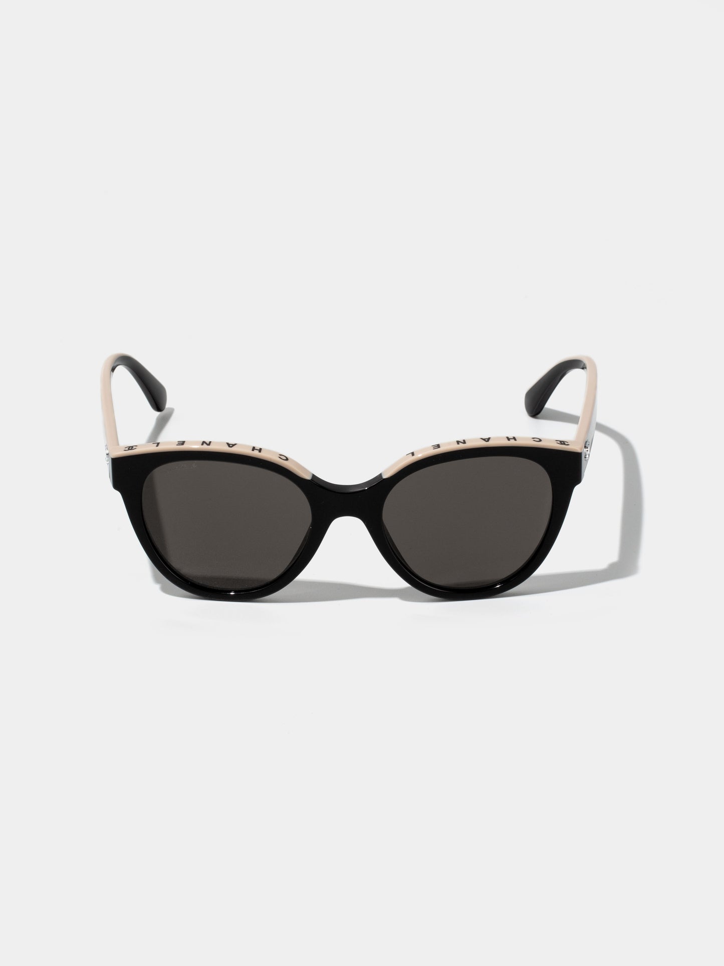 CHANEL Butterfly Black & Beige Sunglasses CH5414