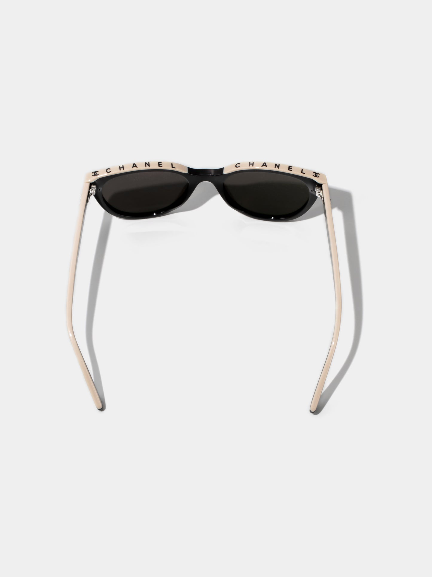 CHANEL Butterfly Black & Beige Sunglasses CH5414