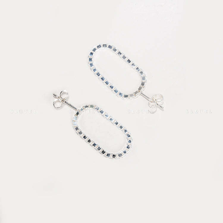 Saskia Diez Silver Short Loop Earrings