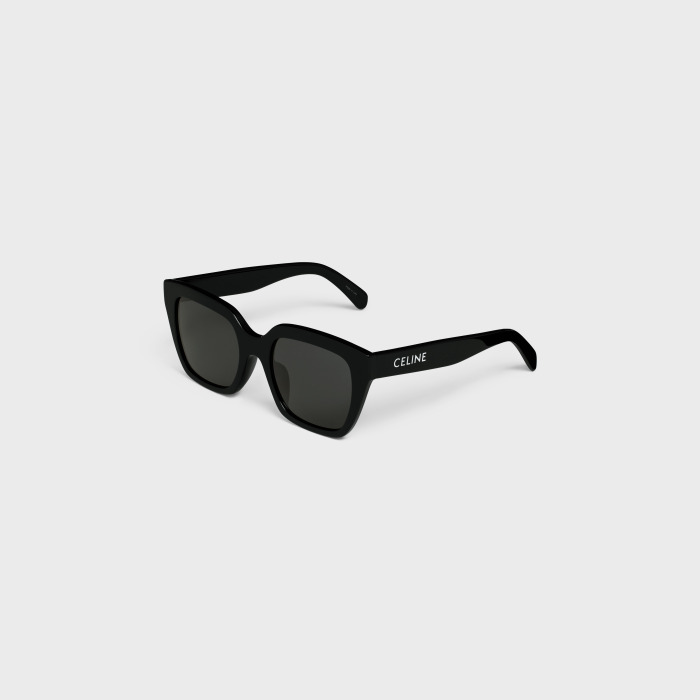 CELINE MONOCHROMS 03 Square Black Sunglasses CL40198