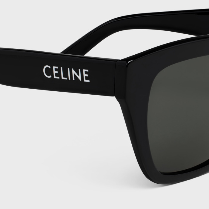 CELINE MONOCHROMS 03方形黑色太阳眼镜CL40198