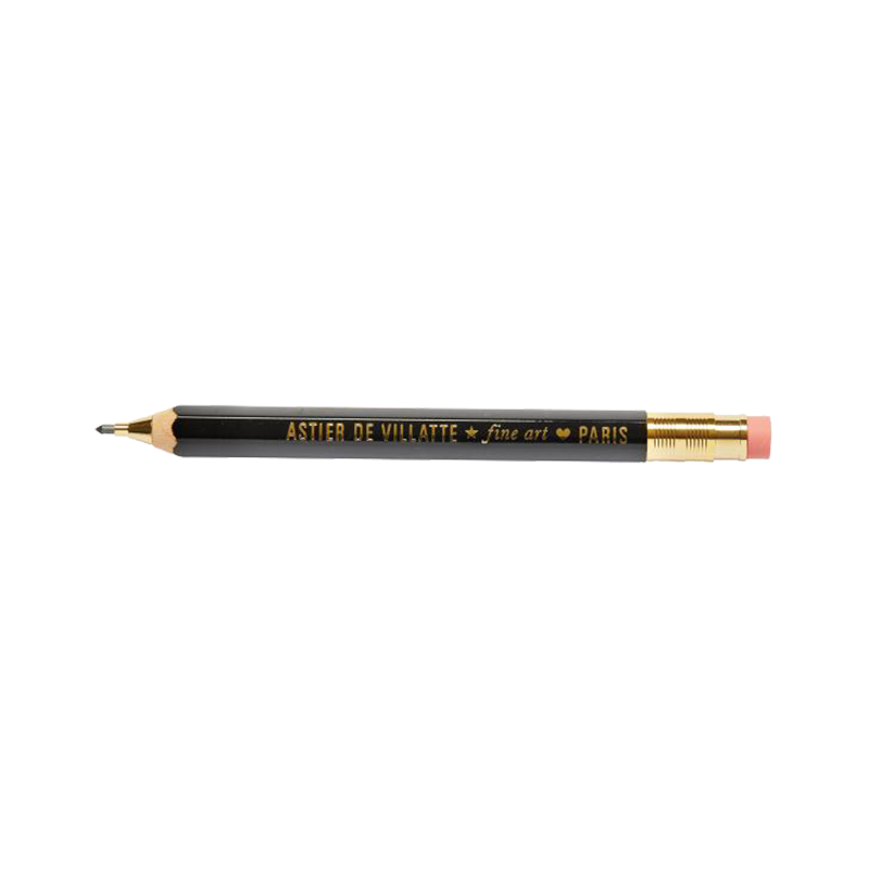 Astier de Villatte Black Robusto Mechanical Pencil CRYADV2N