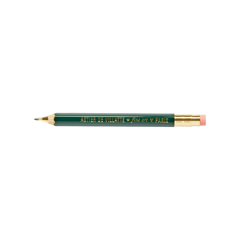 Astier de Villatte Green Robusto Mechanical Pencil CRYADV2V