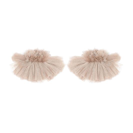 Catherine Osti NAOMI Cuffs with Silk Tulle Ruffles