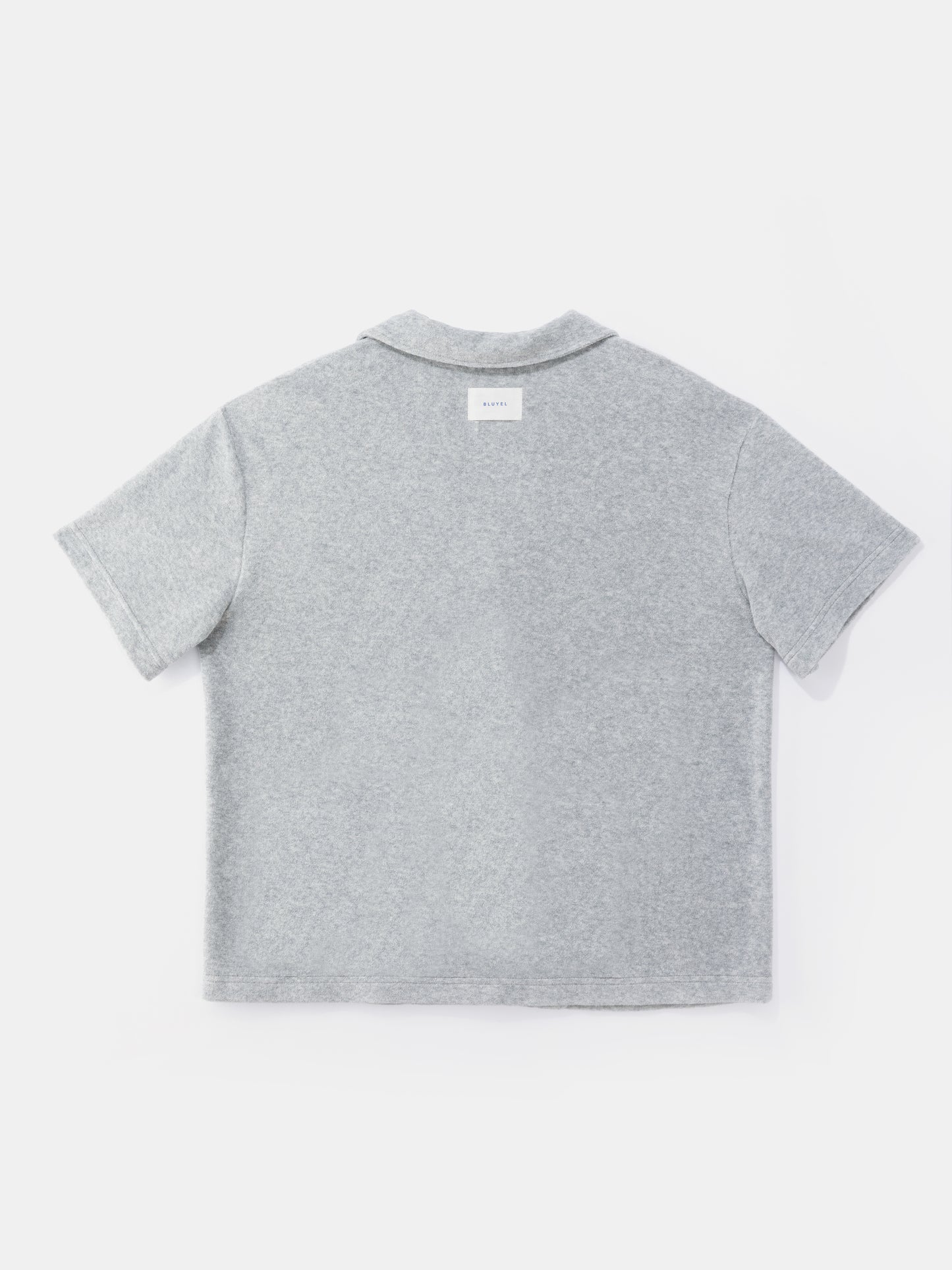 BLUYEL Neurtral Shirt-Style Flecking Gray Pajamas (Short Sleeve)